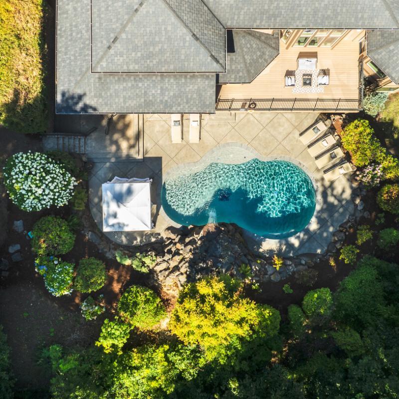 Whispering Heights pool area